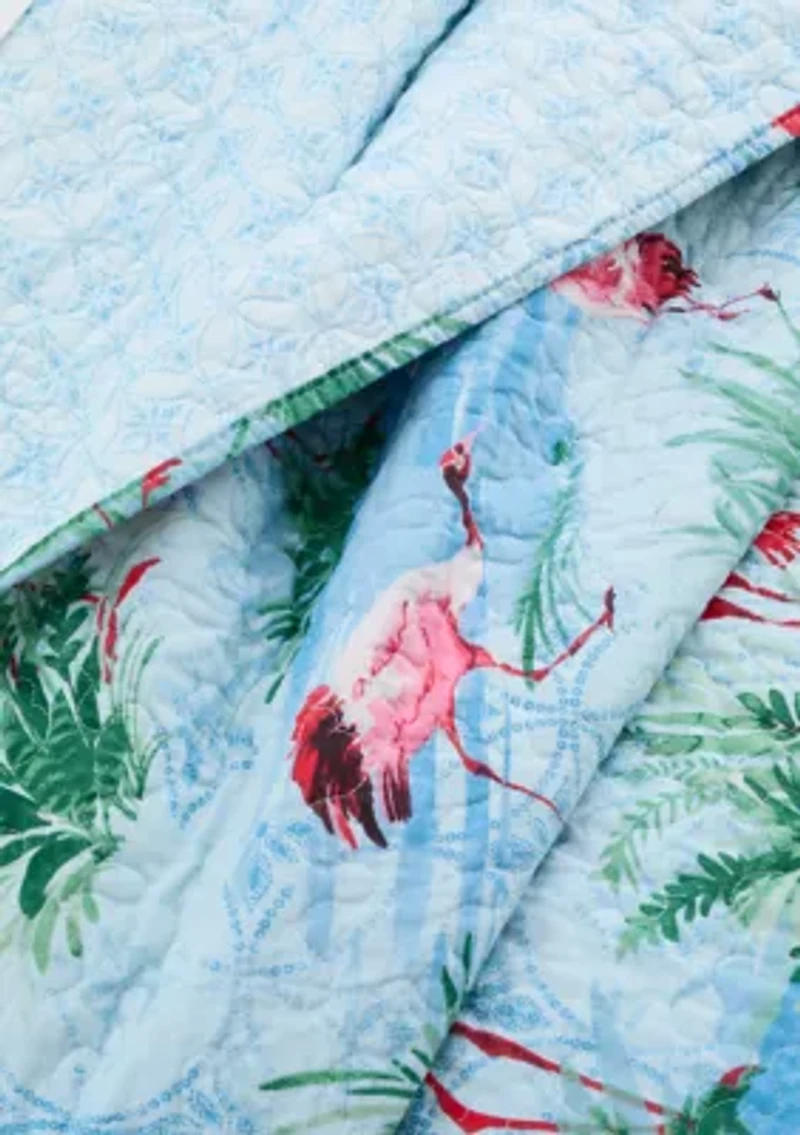 Flamingo Palms Bedding Set