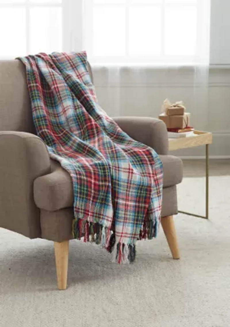 Morris Plaid Throw 