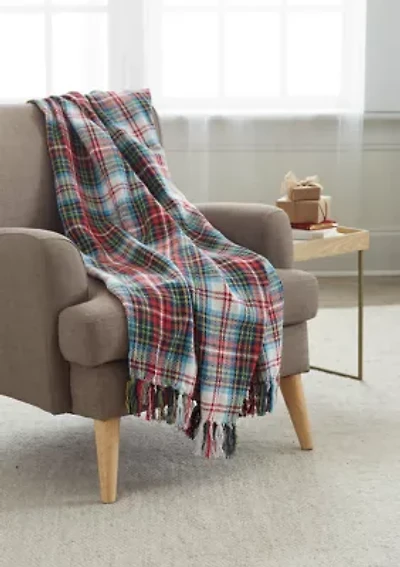 Morris Plaid Throw 