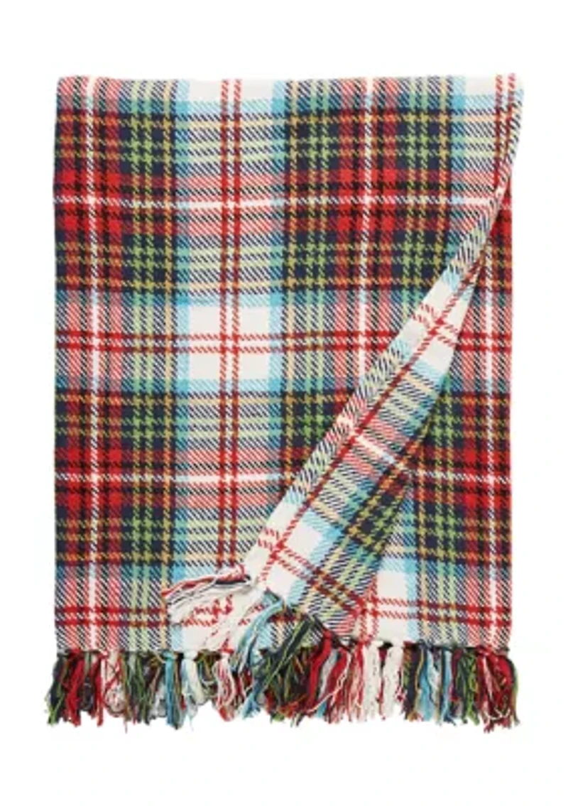 Morris Plaid Throw 