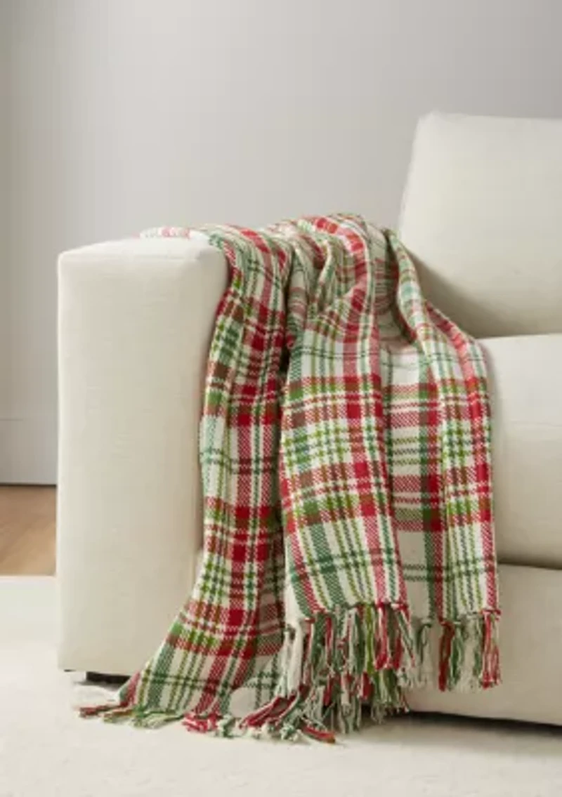 Joel Plaid Throw Blanket