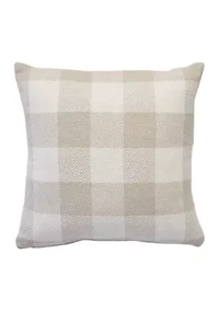 Checkered Throw Pillow 