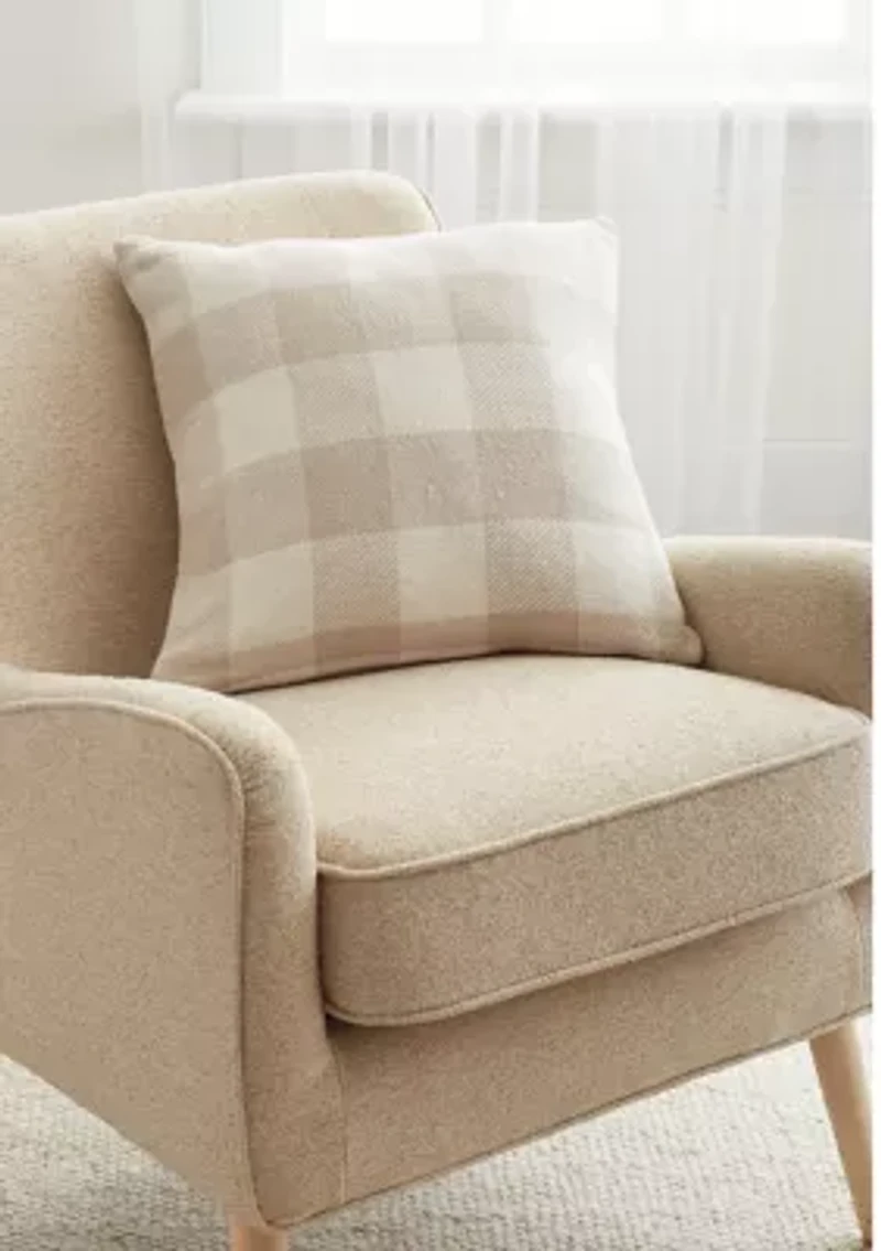 Checkered Throw Pillow