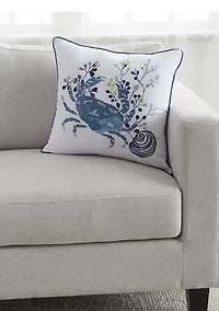 Crab Crescent Bay Pillow