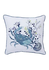 Crab Crescent Bay Pillow