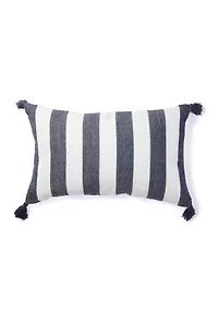 Cabana Striped Tassel Pillow