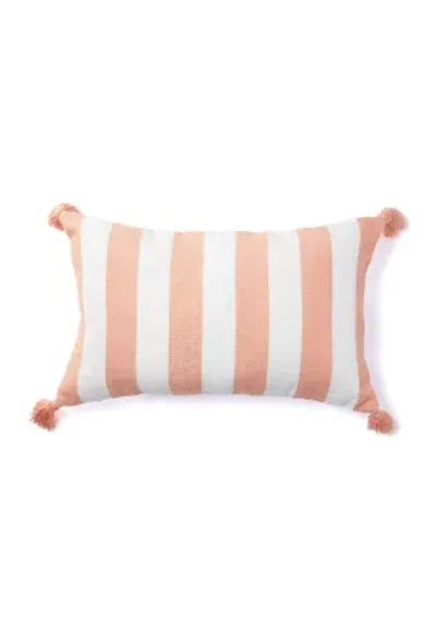 Cabana Striped Tassel Pillow
