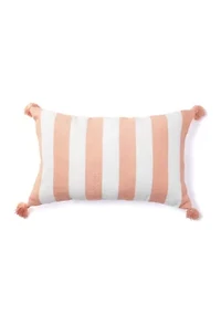 Cabana Striped Tassel Pillow