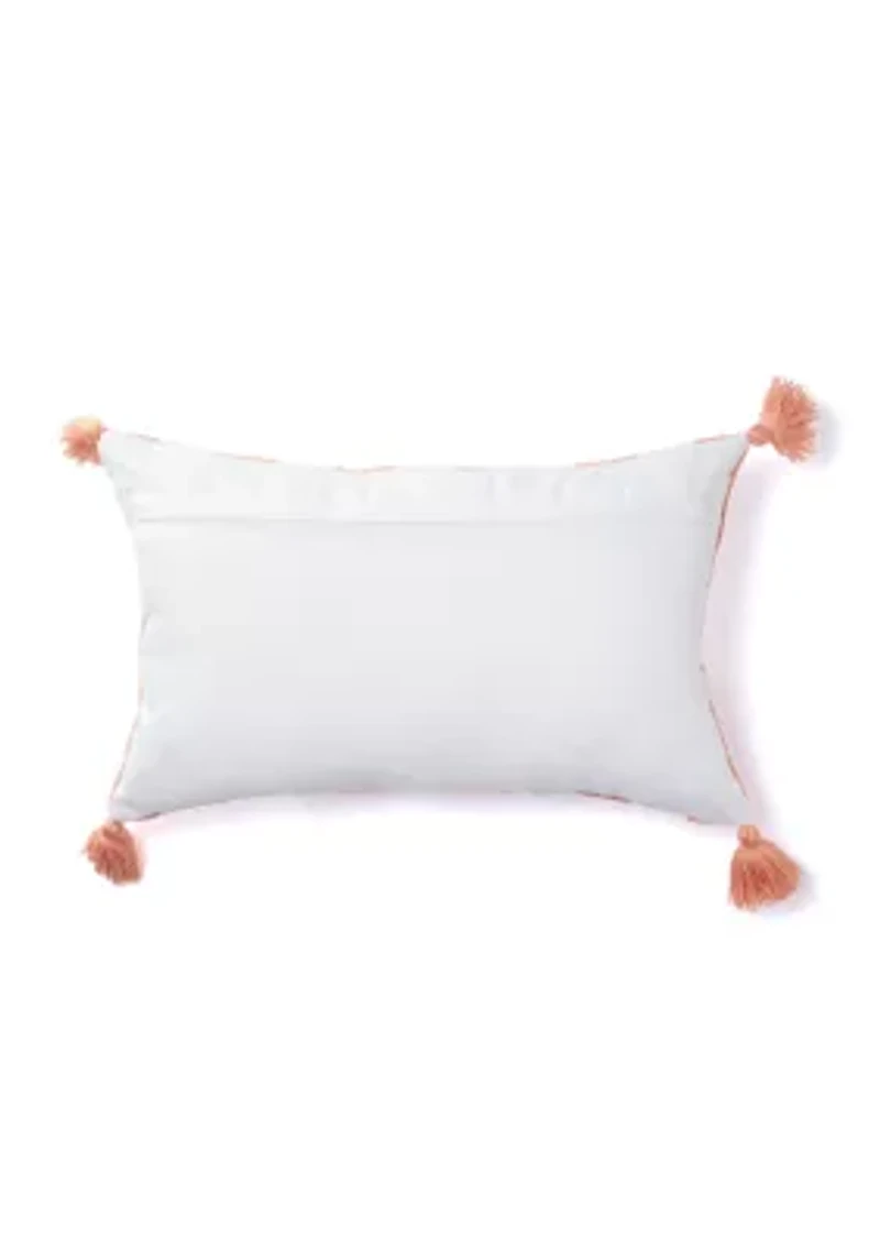 Cabana Striped Tassel Pillow