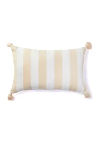 Cabana Striped Tassel Pillow