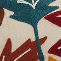 Leaves Chain Stitch Pillow