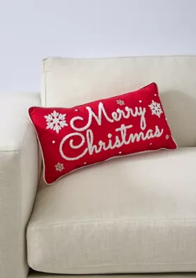 Merry Christmas Throw Pillow