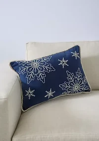 Snowy Holiday Pillow