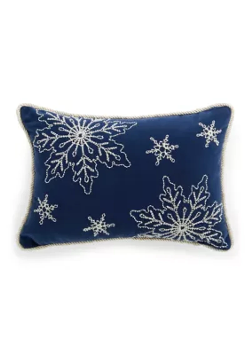 Snowy Holiday Pillow