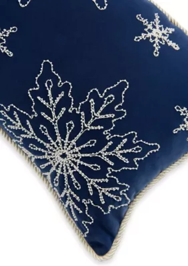 Snowy Holiday Pillow