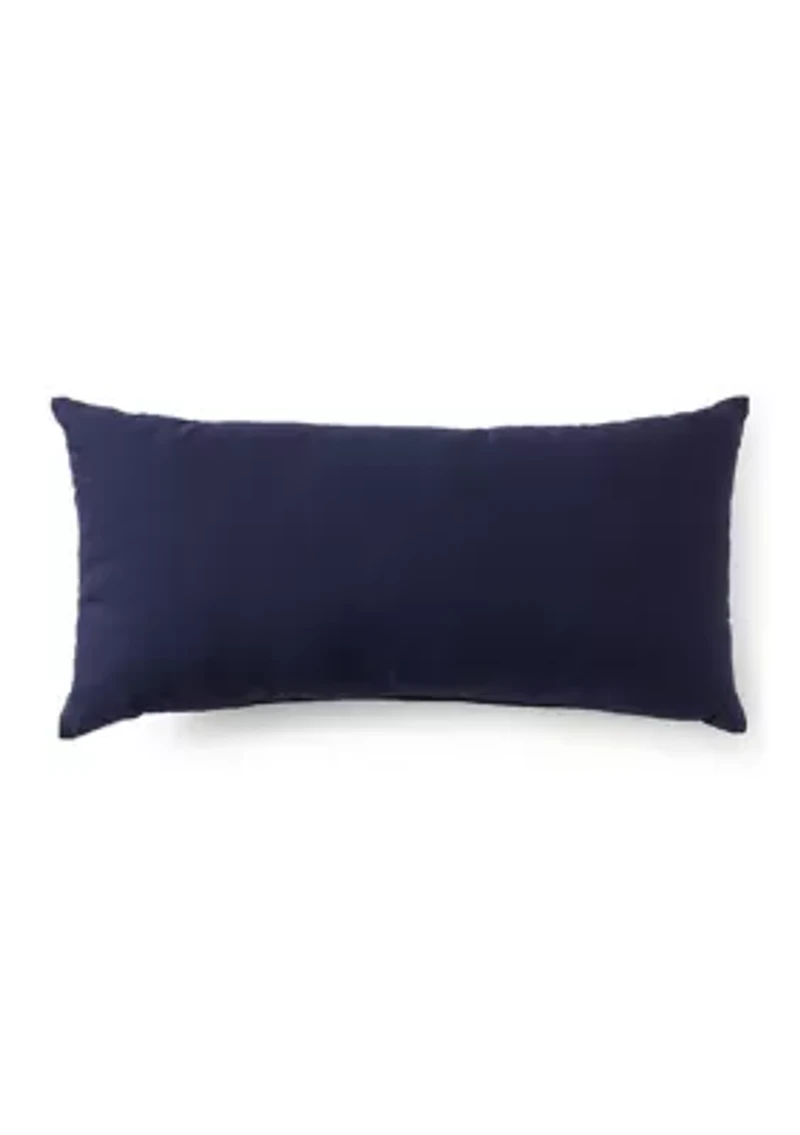 Let it Snow Navy Pillow