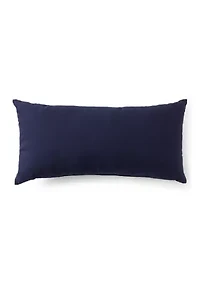 Let it Snow Navy Pillow