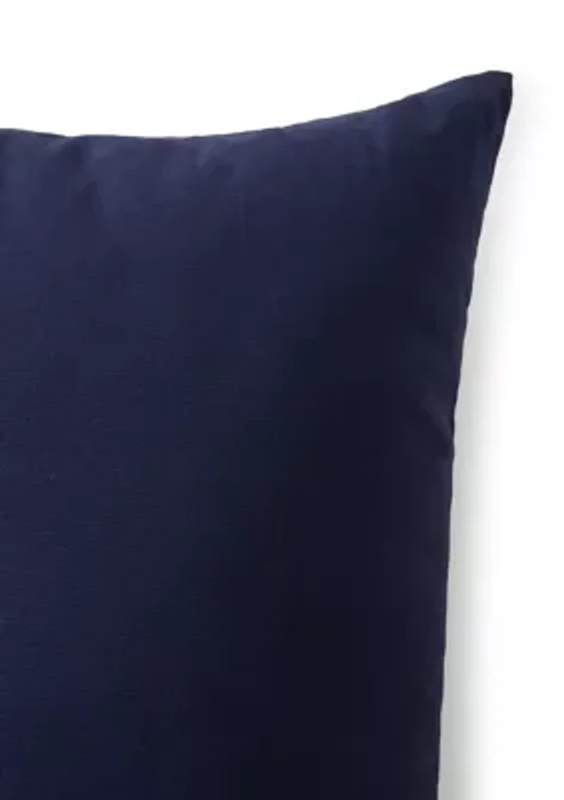 Let it Snow Navy Pillow