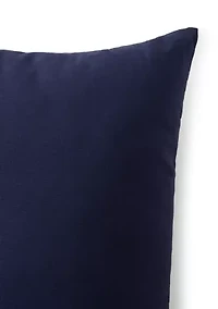 Let it Snow Navy Pillow