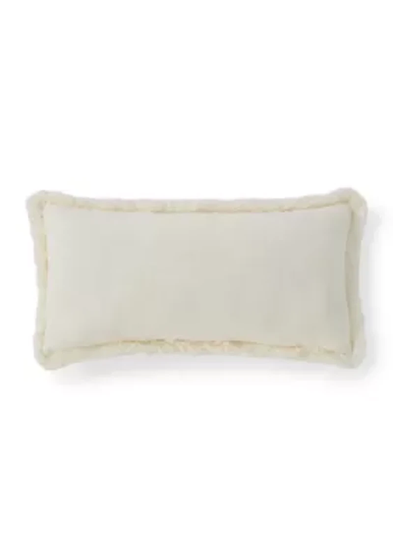 Rosebud Easter Egg Decorative Throw Pillow