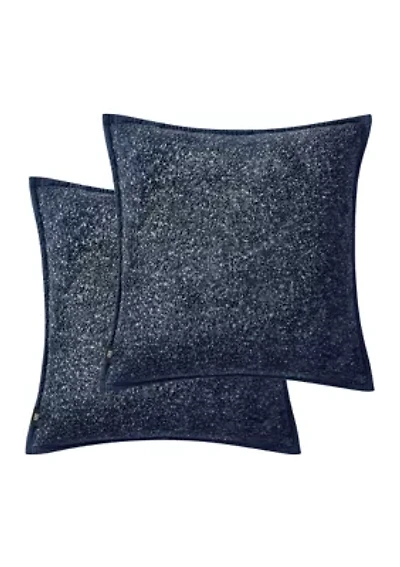 Set of 2 Moab Cationic Reverse Plush Throw Pillows