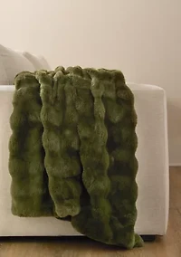 Midland Faux Fur Solid Throw Blanket