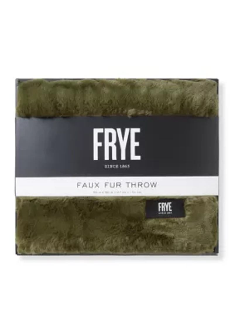 Midland Faux Fur Solid Throw Blanket