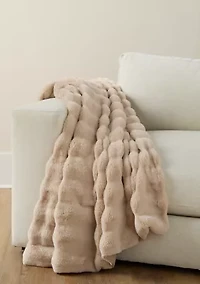 Midland Faux Fur Solid Throw