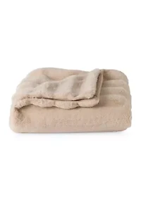 Midland Faux Fur Solid Throw