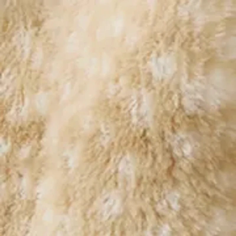 Melville Faux Fur Print Throw