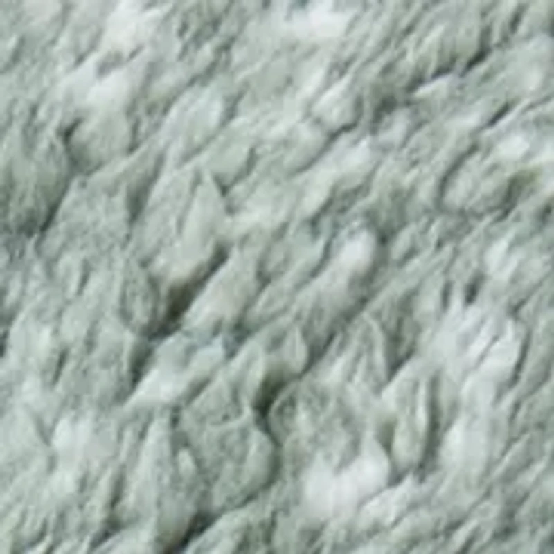 Cationic Reverse Sherpa Throw Blanket