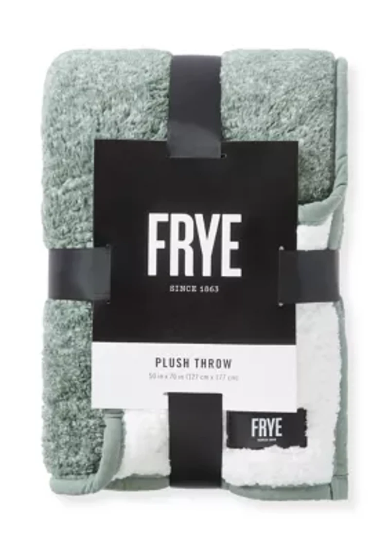 Cationic Reverse Sherpa Throw Blanket