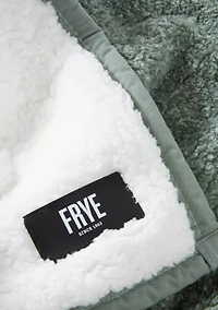 Cationic Reverse Sherpa Throw Blanket