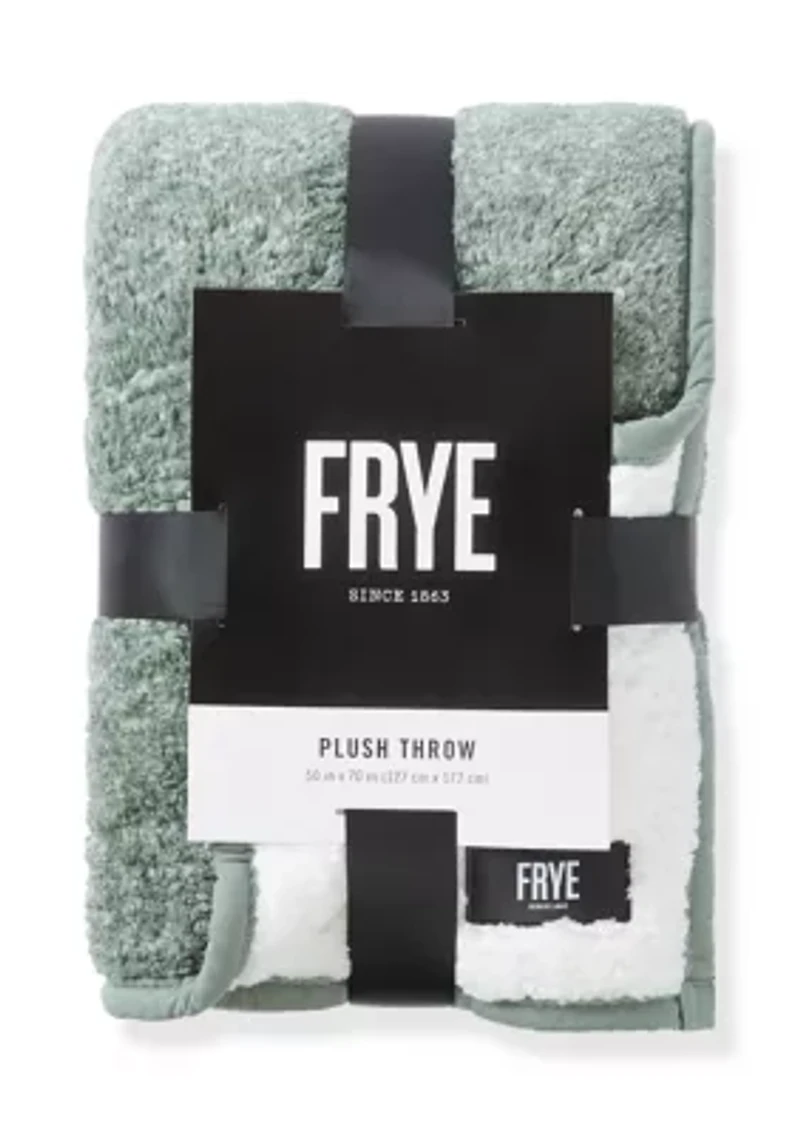 Cationic Reverse Sherpa Throw Blanket