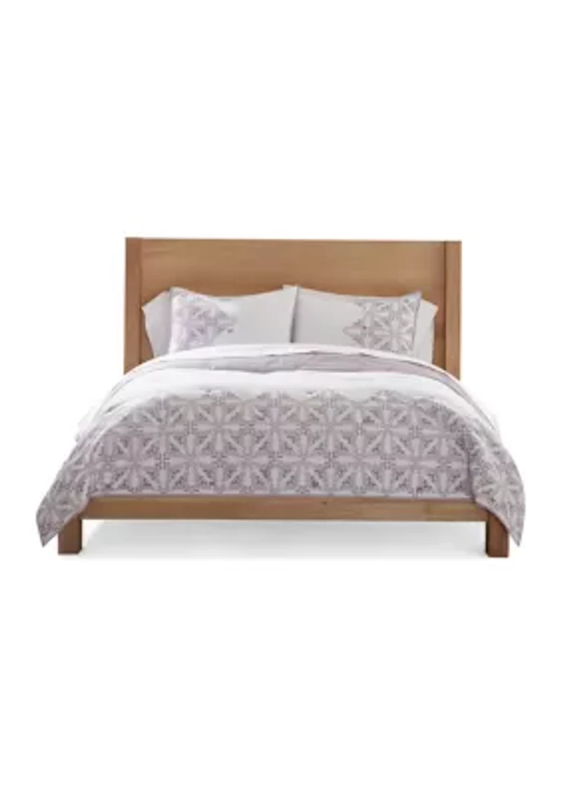 Tile Border Print 3-Piece Quilt Set