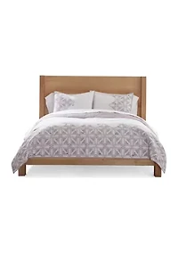 Tile Border Print 3-Piece Quilt Set