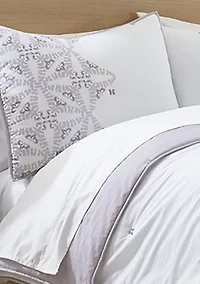 Tile Border Print 3-Piece Quilt Set