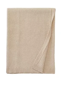Compression Diamond Stitch Cable Throw Blanket