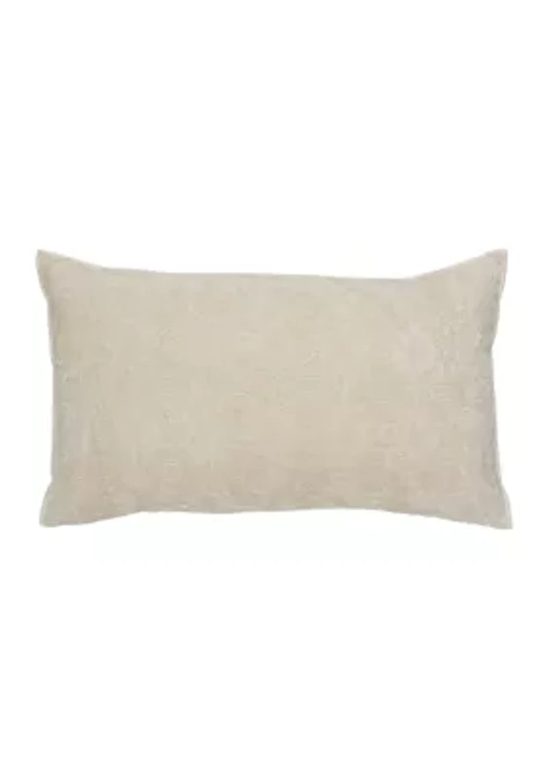 Embossed Chenille Pillow