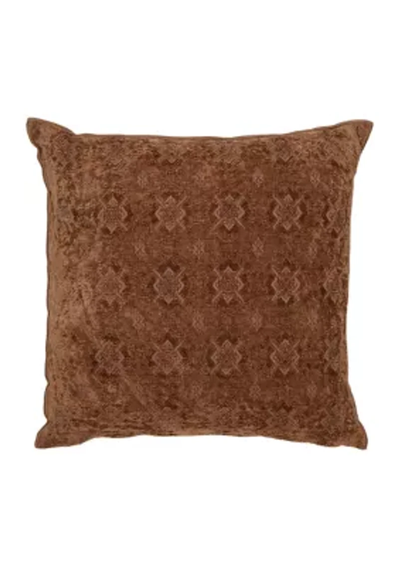 Embossed Chenille Pillow