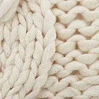 Chunky Knit Triple Cable Throw Pillow