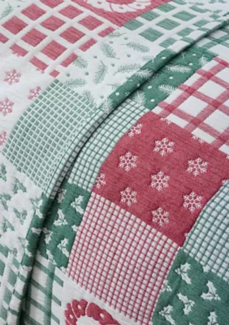 Holiday Patchwork 3-Piece Quilt Set