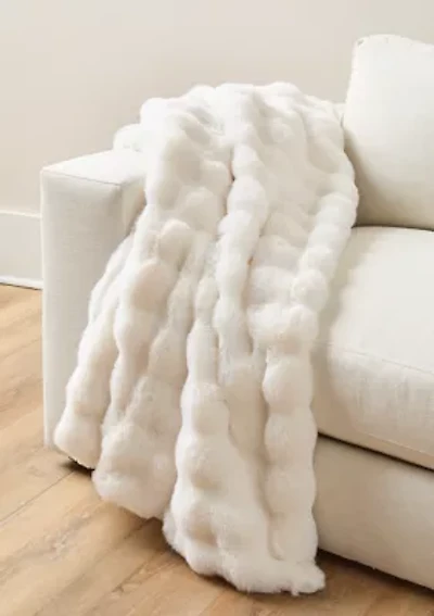 Carved Faux Throw Blanket
