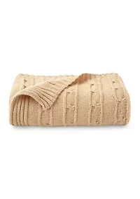 Cable Knit Throw Blanket