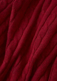 Sweater Cable Knit Throw Blanket