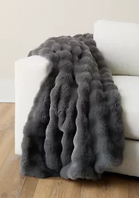 Carved Faux Throw Blanket
