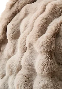 Carved Faux Throw Blanket