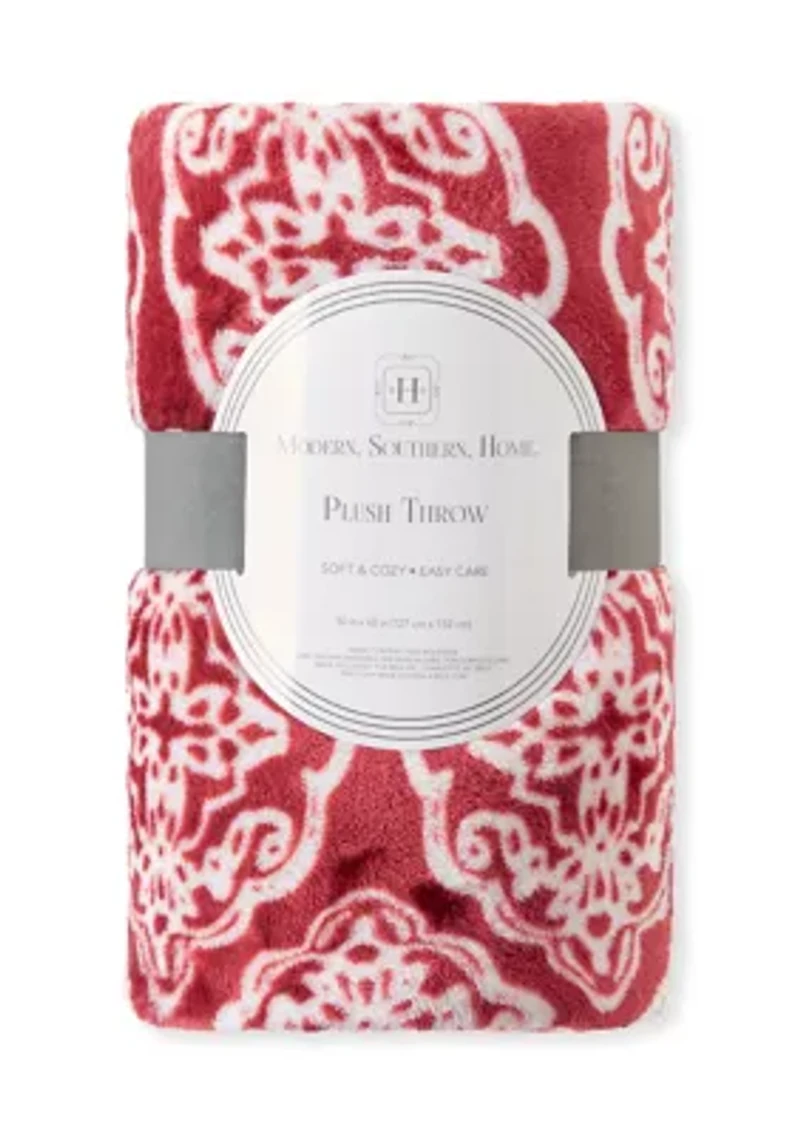 Medallion Plush Throw Blanket