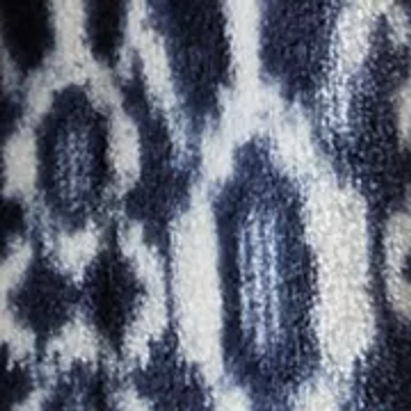 Ikat Print Plush Throw Blanket