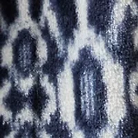 Ikat Print Plush Throw Blanket